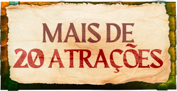 + 20 atrações